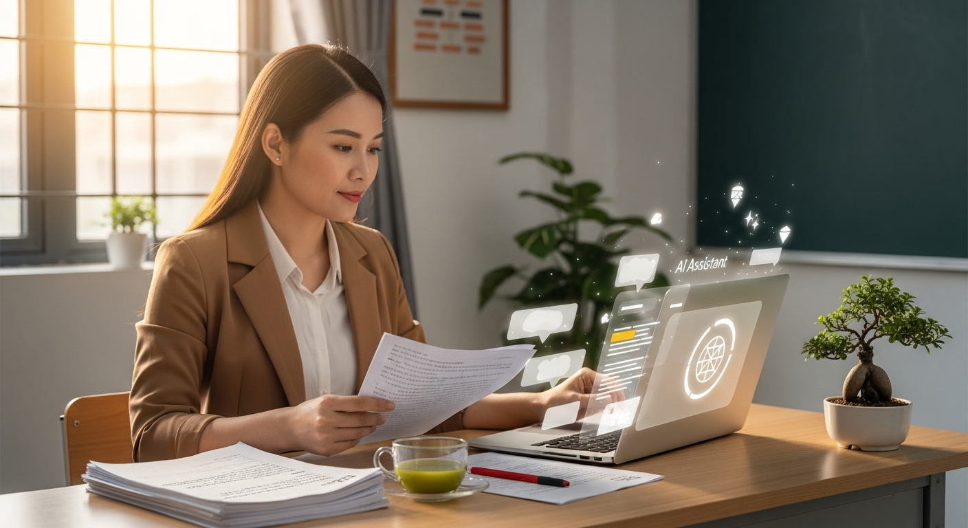 AI chấm bài tự luận cho giáo viên Việt Nam